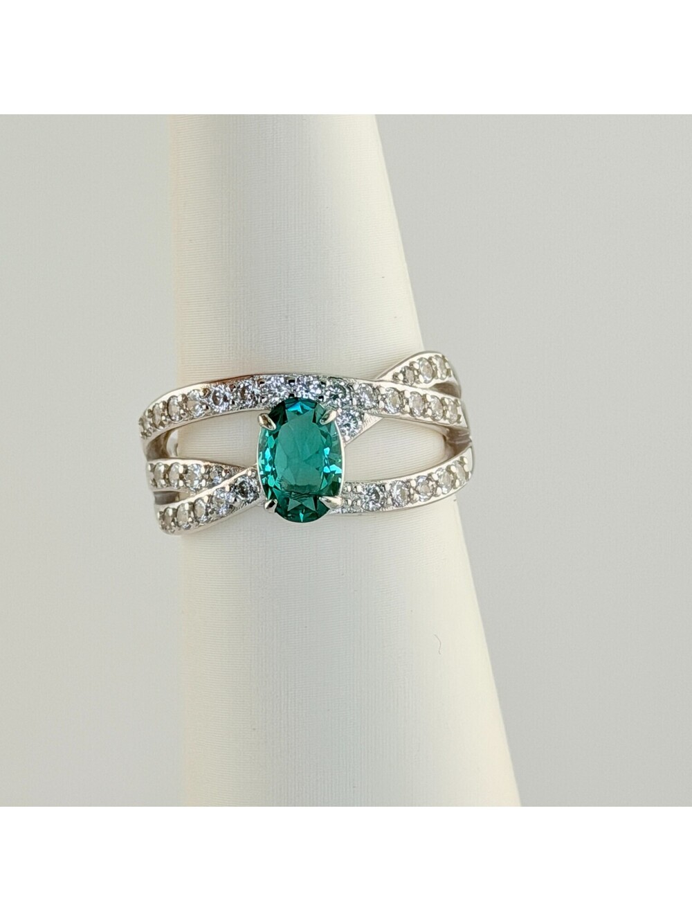 Bomb Party Sterling Club Ring Sz 11 RBP6154 Paraiba Tourmaline on .925 Silver